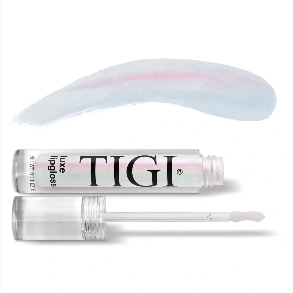TIGI Pink Iridescent Luxe Lipgloss QUEEN BEE